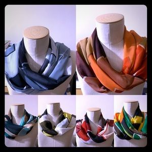 Ladies oblong colorful scarfs